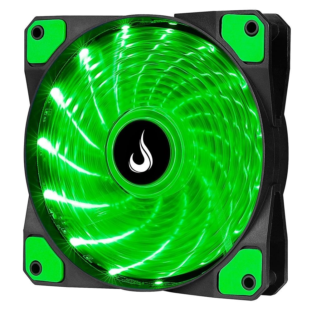 Ventoinha Rise Mode Wind W1, 120mm, LED Verde, Preto - RM-WN-01-BG 7