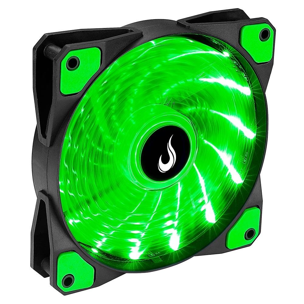 Ventoinha Rise Mode Wind W1, 120mm, LED Verde, Preto - RM-WN-01-BG 8