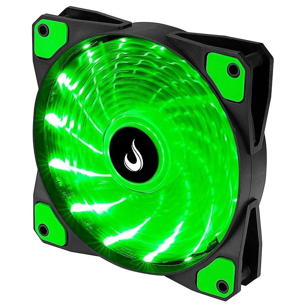 Ventoinha Rise Mode Wind W1, 120mm, LED Verde, Preto - RM-WN-01-BG 9
