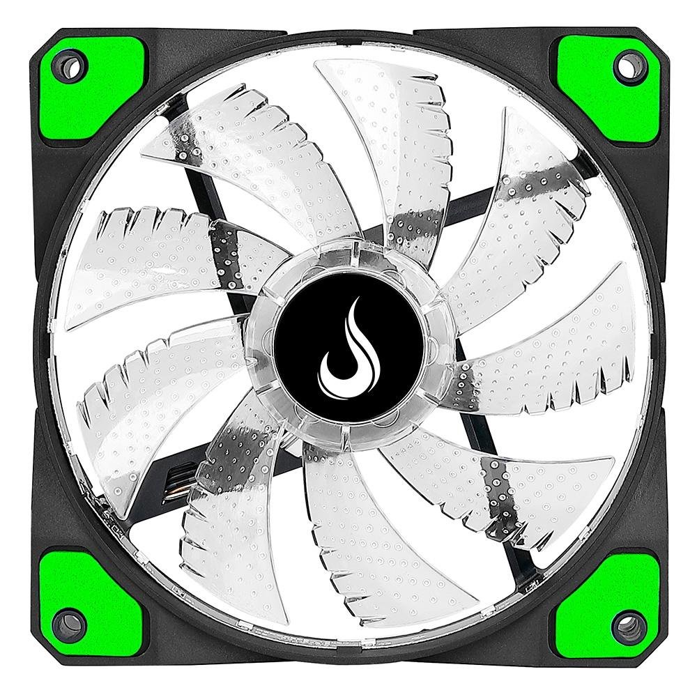 Ventoinha Rise Mode Wind W1, 120mm, LED Verde, Preto - RM-WN-01-BG 11