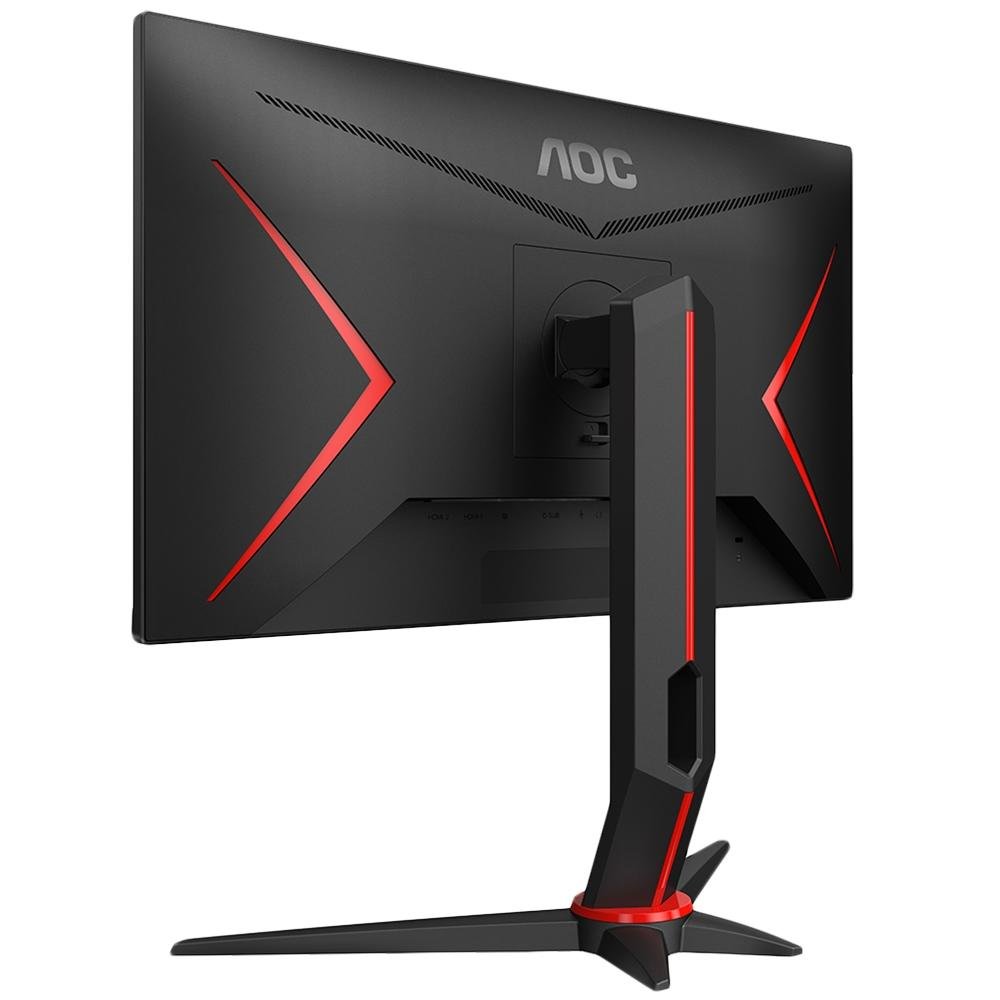 Imagem 9 de 10 do produto Monitor Gamer AOC Hero 23,8" Full HD, Wide, 144 Hz, 1ms, FreeSync, HDMI e DP, IPS, Ajuste de Altura, Preto - 24G2/BK