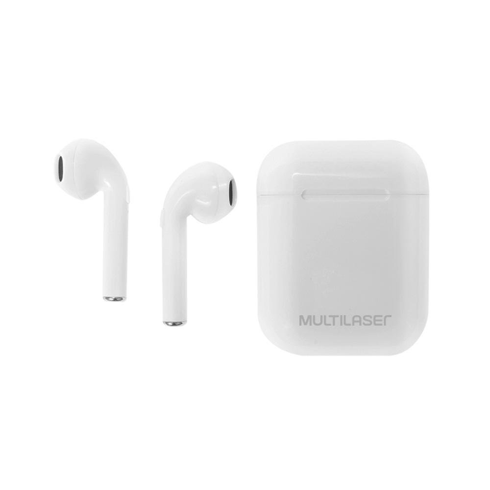 Fone de Ouvido Bluetooth Multilaser TWS Airbuds, Recarregável, Branco -  PH326 | KaBuM!