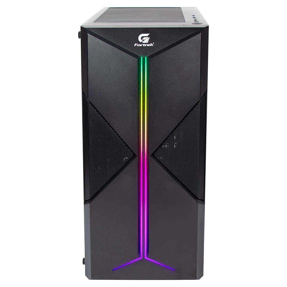 Imagem 3 de 6 do produto Gabinete Gamer Fortrek Holt, Mid Tower, RGB, Lateral em Acrílico - 70571