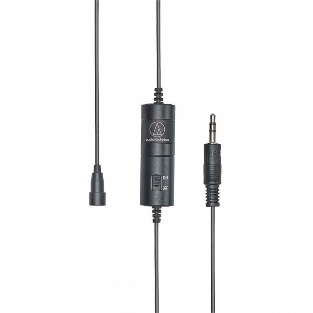 Imagem 2 de 3 do produto Microfone de Lapela Audio-Technica Omnidirecional Condensador, P2 - ATR3350XIS
