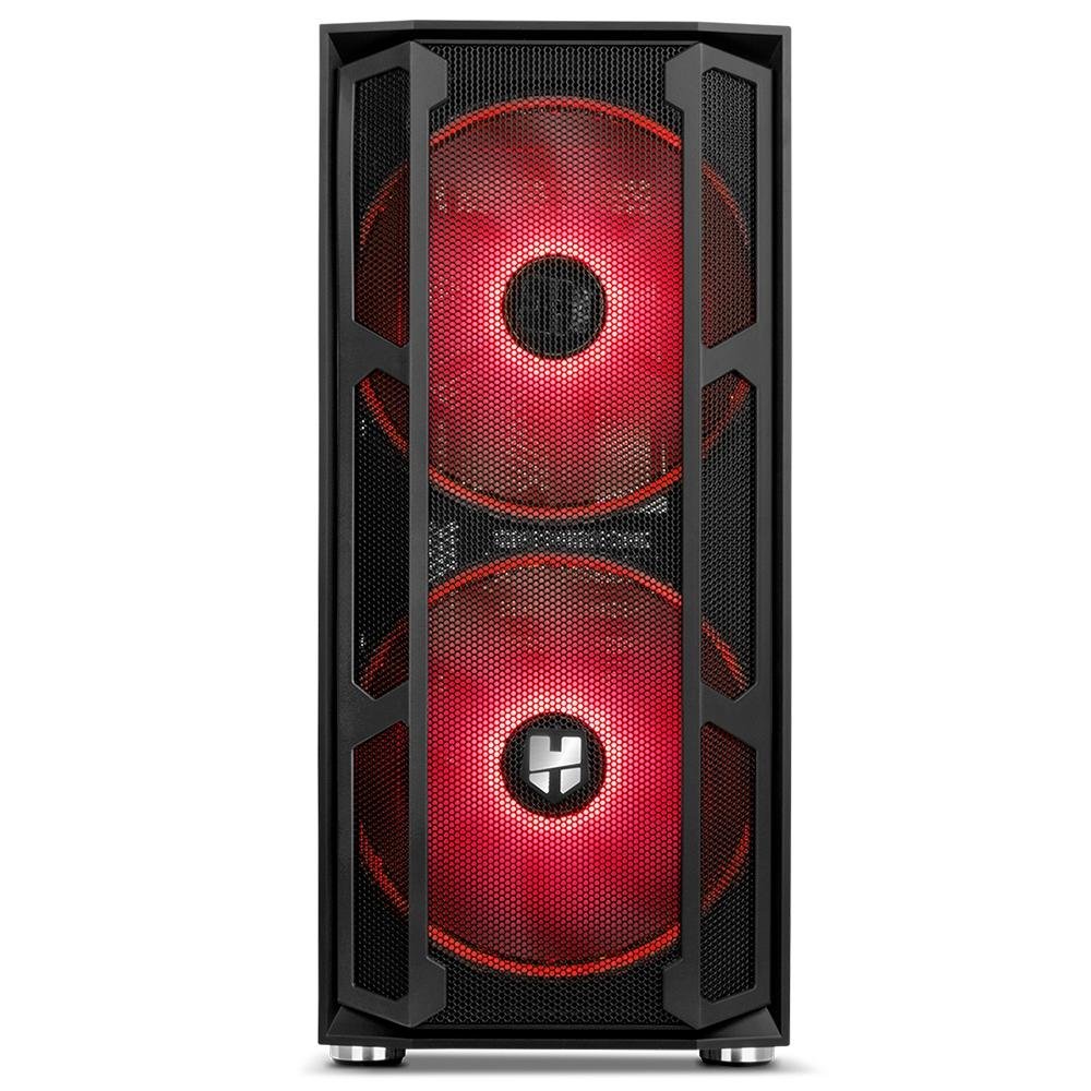 Imagem 9 de 15 do produto Gabinete Gamer Nox Hummer Nova, Mid Tower, ARGB, com FAN, Lateral em Vidro - NXHUMMERNOVA