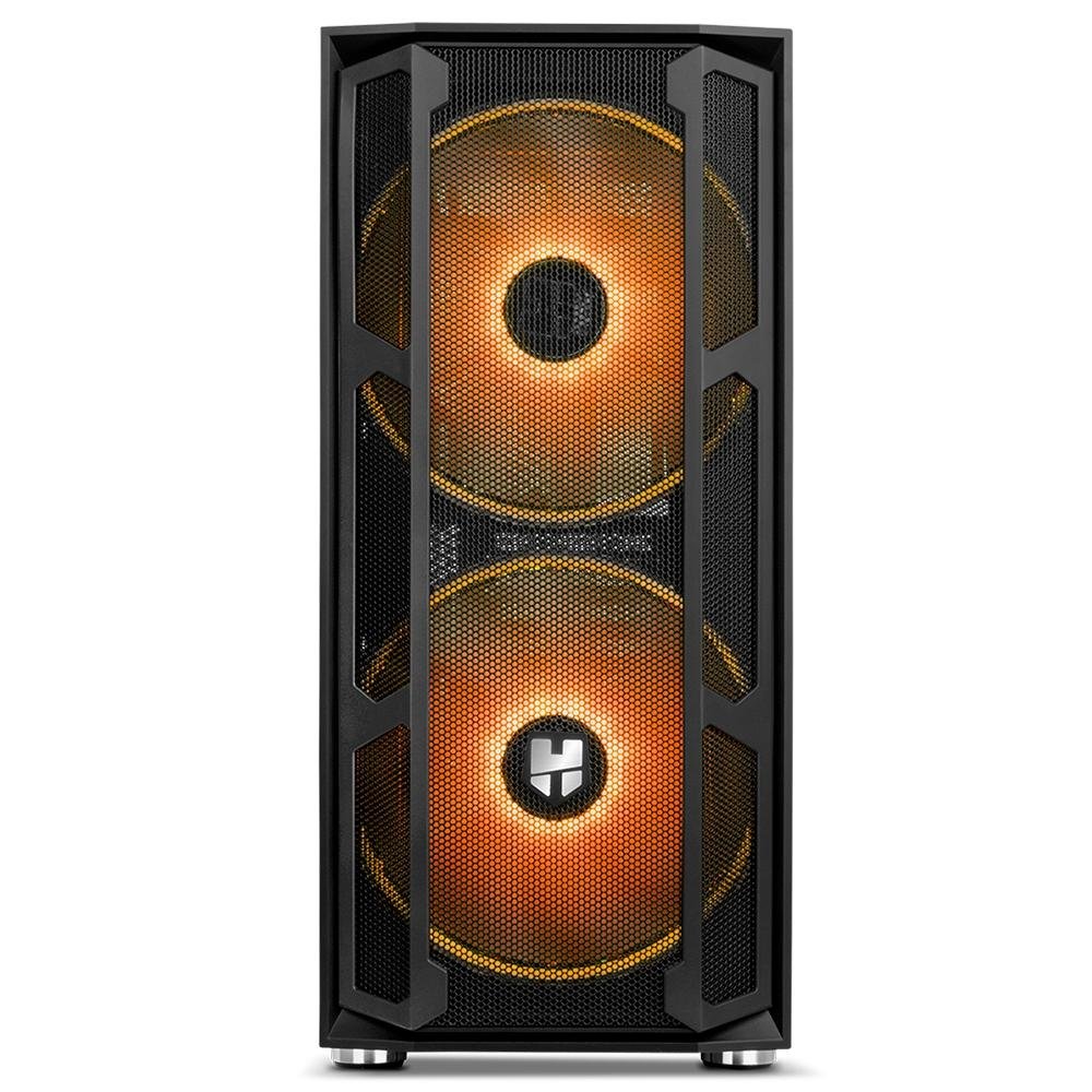 Imagem 10 de 15 do produto Gabinete Gamer Nox Hummer Nova, Mid Tower, ARGB, com FAN, Lateral em Vidro - NXHUMMERNOVA