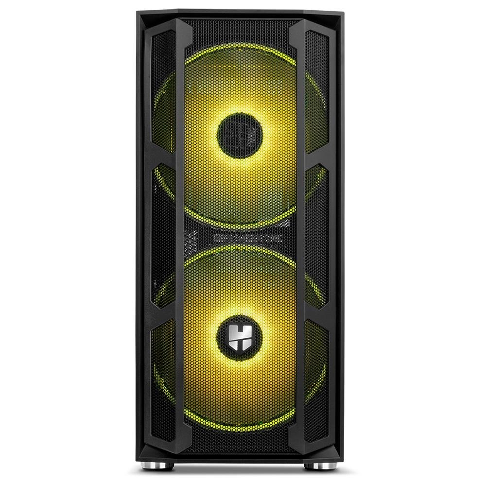 Gabinete Gamer Nox Hummer Nova, Mid Tower, ARGB, com FAN, Lateral em Vidro - NXHUMMERNOVA Gabinete Gamer Nox Hummer Nova, Mid Tower, ARGB, com FAN, Lateral em Vidro - NXHUMMERNOVA