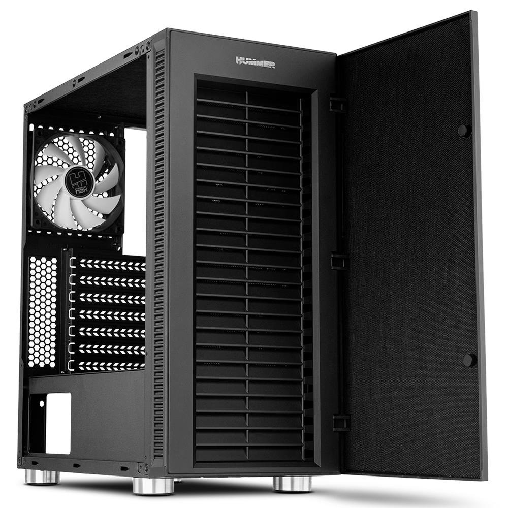 Imagem 6 de 17 do produto Gabinete Nox Hummer Void, Mid Tower, com FAN - NXHUMMERVOID
