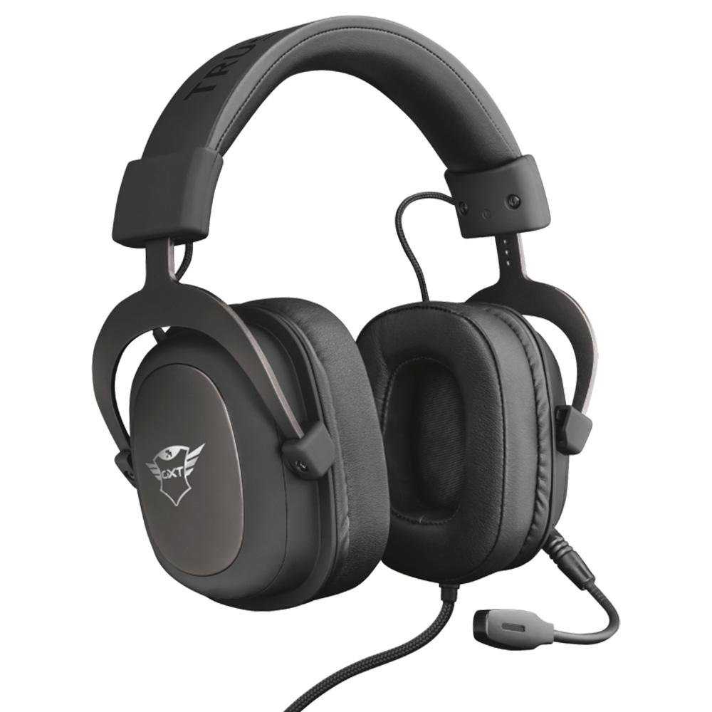 Headset Gamer Trust GXT 414 Zamak Premium, Drivers 53mm, P3, PC, Xbox One, PS4, Nintendo Switch, PS5, Xbox Series X, Preto - 23310 Headset Gamer Trust GXT 414 Zamak Premium, Drivers 53mm, P3, PC, Xbox One, PS4, Nintendo Switch, PS5, Xbox Series X, Preto - 23310