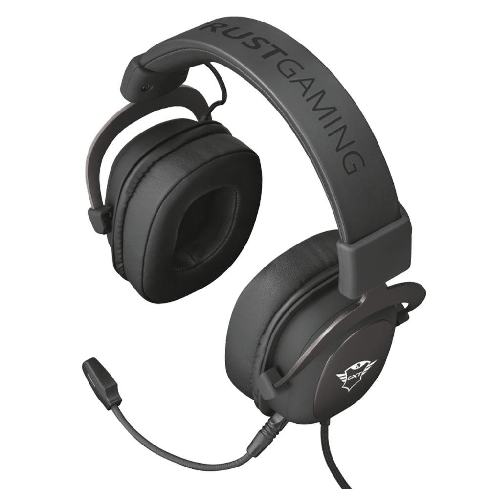 Headset Gamer Trust GXT 414 Zamak Premium, Drivers 53mm, P3, PC, Xbox One, PS4, Nintendo Switch, PS5, Xbox Series X, Preto - 23310 Headset Gamer Trust GXT 414 Zamak Premium, Drivers 53mm, P3, PC, Xbox One, PS4, Nintendo Switch, PS5, Xbox Series X, Preto - 23310
