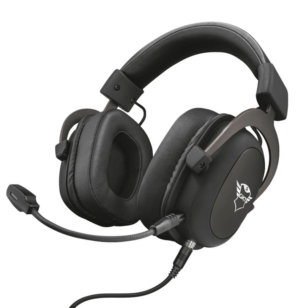 Headset Gamer Trust GXT 414 Zamak Premium, Drivers 53mm, P3, PC, Xbox One, PS4, Nintendo Switch, PS5, Xbox Series X, Preto - 23310 Headset Gamer Trust GXT 414 Zamak Premium, Drivers 53mm, P3, PC, Xbox One, PS4, Nintendo Switch, PS5, Xbox Series X, Preto - 23310