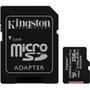 Cartão de memória Kingston microSD de 256GB Canvas Select Plus - 100MB/s - Classe 10 com adaptador SD - SDCS2/256GB