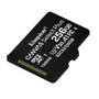 Cartão de memória Kingston microSD de 256GB Canvas Select Plus - 100MB/s - Classe 10 com adaptador SD - SDCS2/256GB