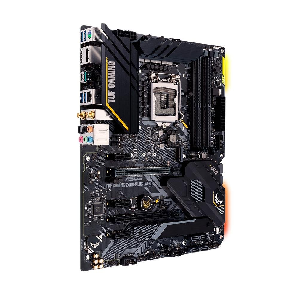 ASUS TUF GAMING Z490-PLUS (WI-FI) 本体 Placa Mãe Asus TUF Gaming Z490-Plus Wi-Fi, Intel LGA 1200, ATX
