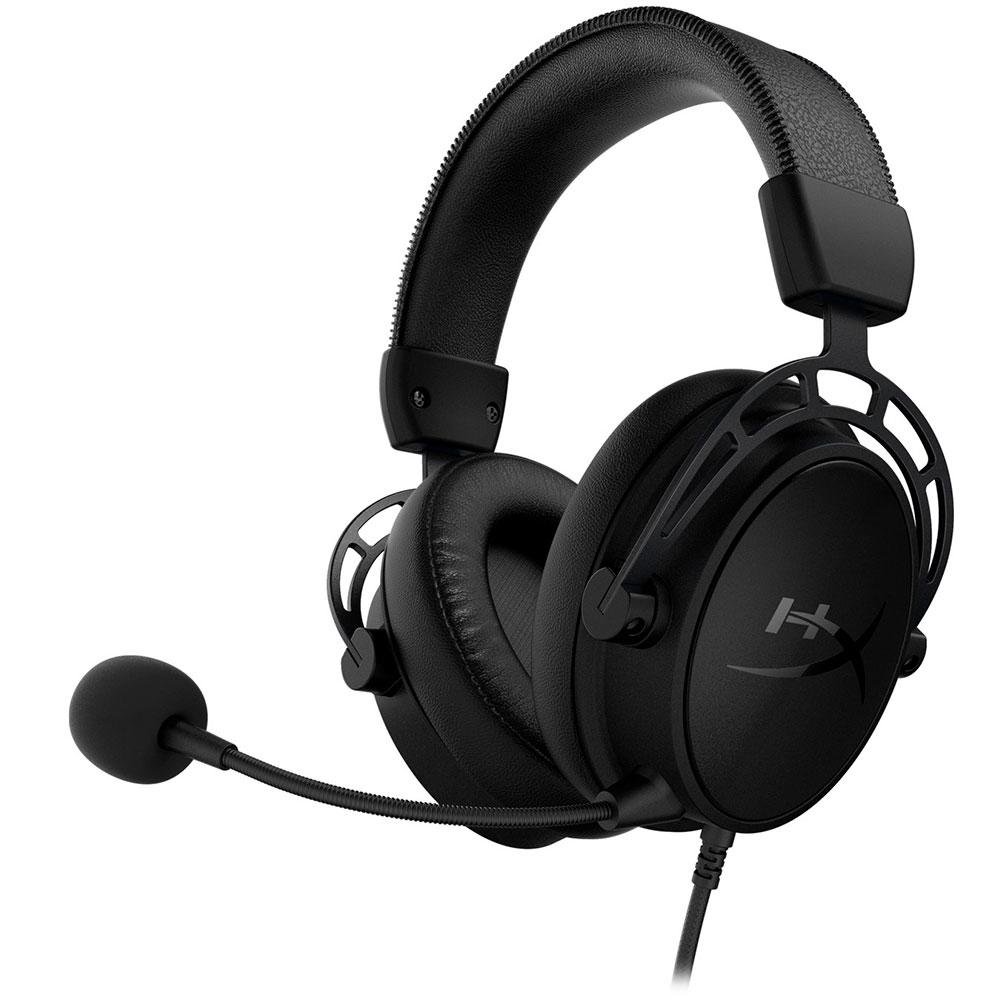 Imagem 2 de 7 do produto Headset Gamer HyperX Cloud Alpha S Blackout, Som Surround 7.1, Drivers 50mm, Múltiplas Plataformas, USB e P3 - 4P5L2AA