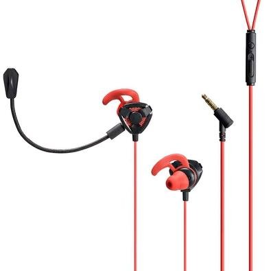 Fone de Ouvido Gamer Warrior Ariki, com Microfone Destacável, P3,  Preto/Vermelho - PH296 | KaBuM!