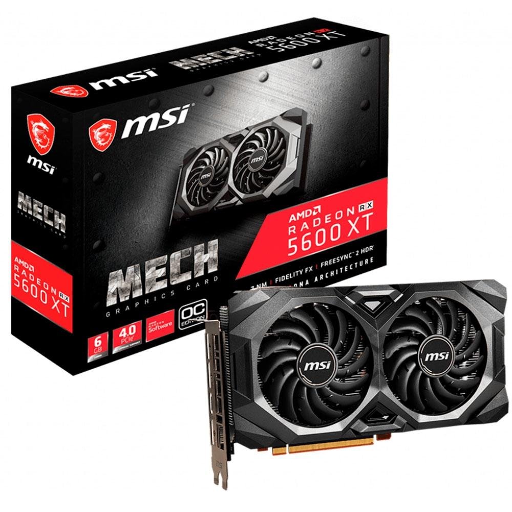Placa de Vídeo MSI AMD Radeon RX 5600 XT Mech OC, 6GB, GDDR6 - Radeon RX 5600 XT Mech OC Placa de Vídeo MSI AMD Radeon RX 5600 XT Mech OC, 6GB, GDDR6 - Radeon RX 5600 XT Mech OC