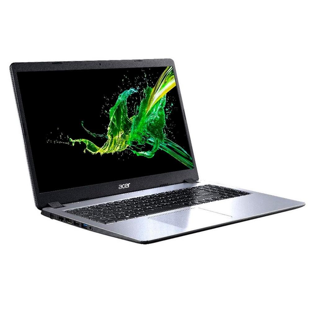 Imagem 2 de 3 do produto Notebook Acer Aspire 3 Intel Core i5-10210U, 8GB, SSD 256GB, Windows 10 Home, 15.6´, Prata - A315-54-55WY