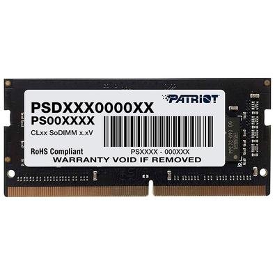 Memória Patriot Signature 16GB (1x16GB), 2400MHz, DDR4, p/ Notebook, CL17 - PSD416G24002S