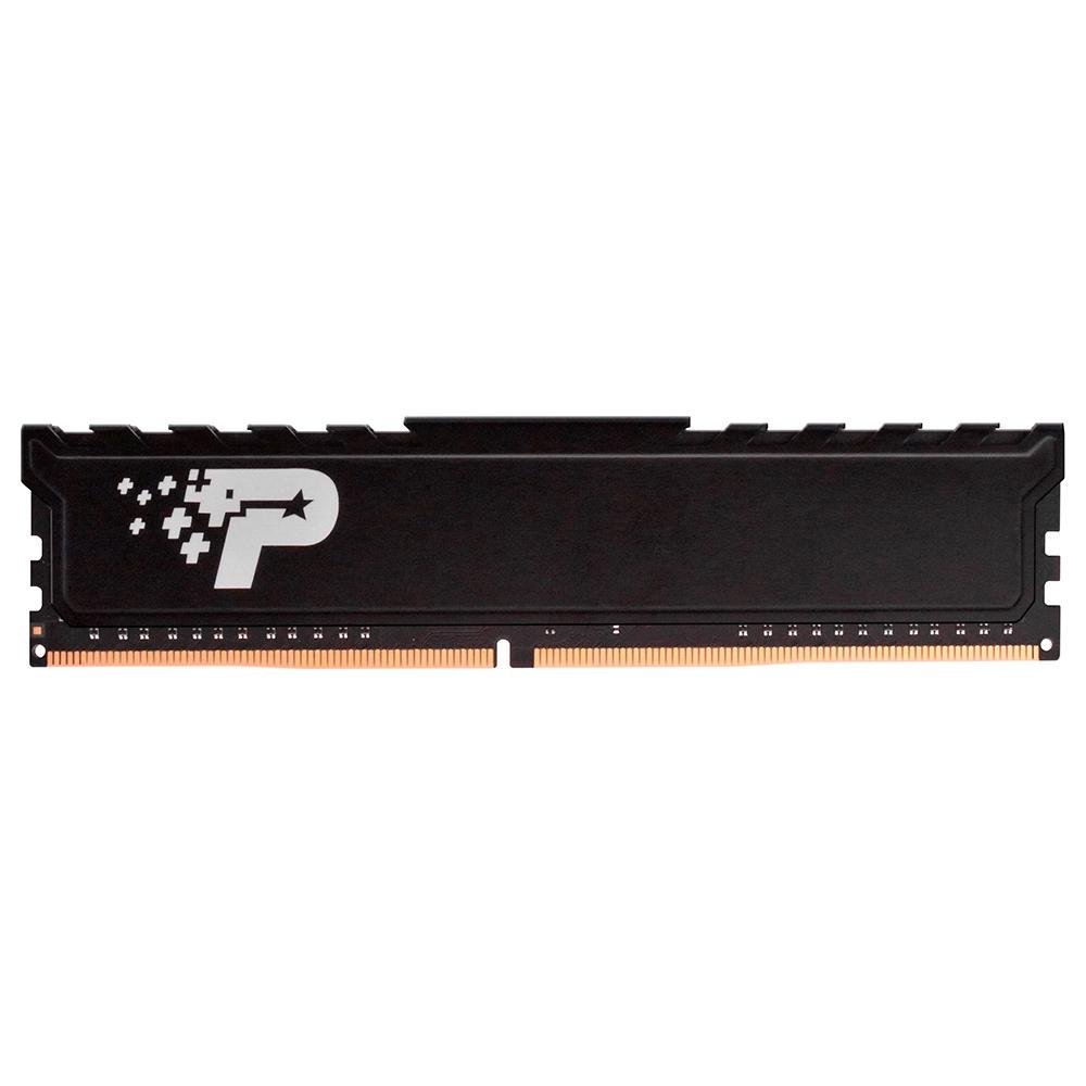 Memória Patriot Signature Premium, 4GB, 2400MHz, DDR4, CL17, Preto - PSP44G240081H1 Memória Patriot Signature Premium, 4GB, 2400MHz, DDR4, CL17, Preto - PSP44G240081H1