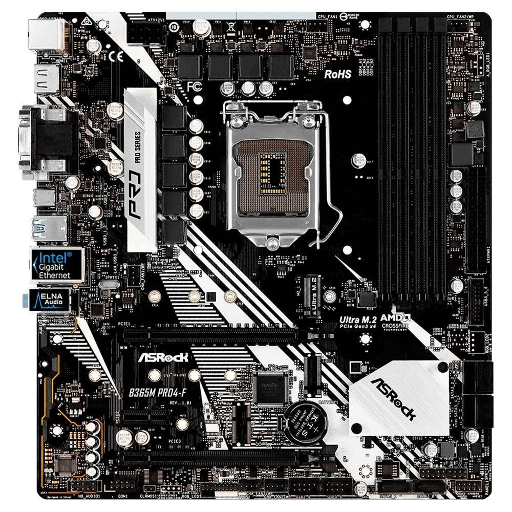 Placa Mãe ASRock B365M Pro4-F, Intel LGA1151, mATX, DDR4 | KaBuM!
