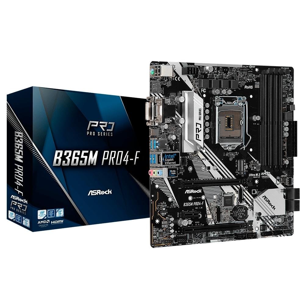 Placa Mãe ASRock B365M Pro4-F, Intel LGA1151, mATX, DDR4 | KaBuM!