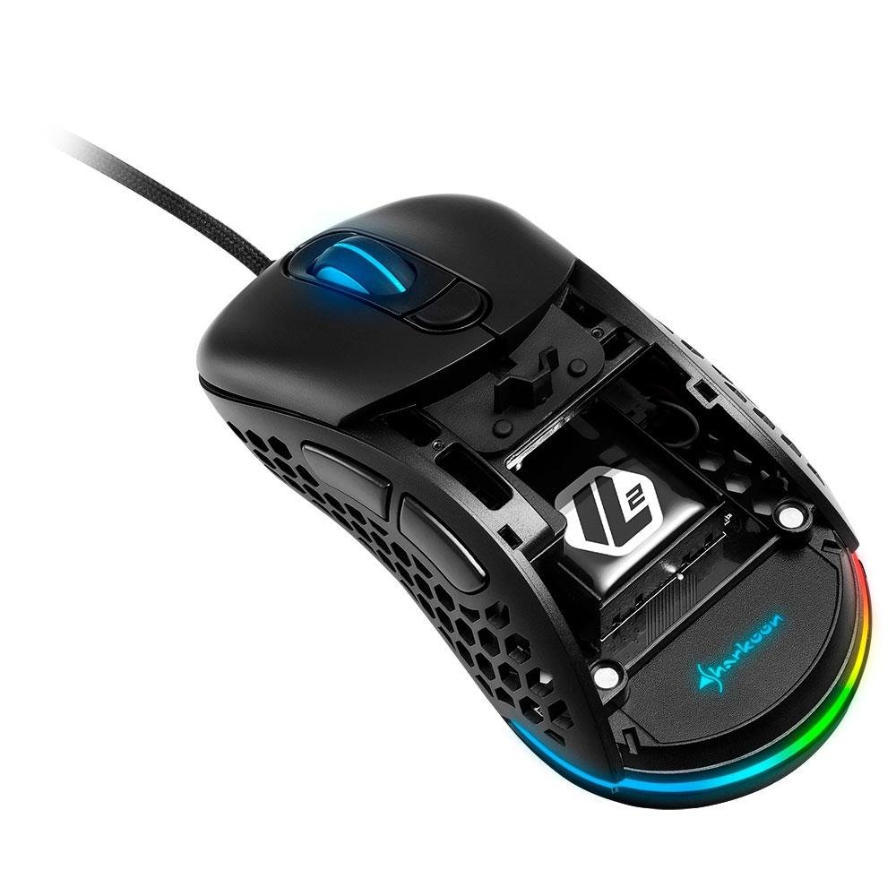 Imagem 3 de 8 do produto Mouse Gamer Sharkoon Light2 200, RGB, 6 Botões, 16000DPI - Light2 200