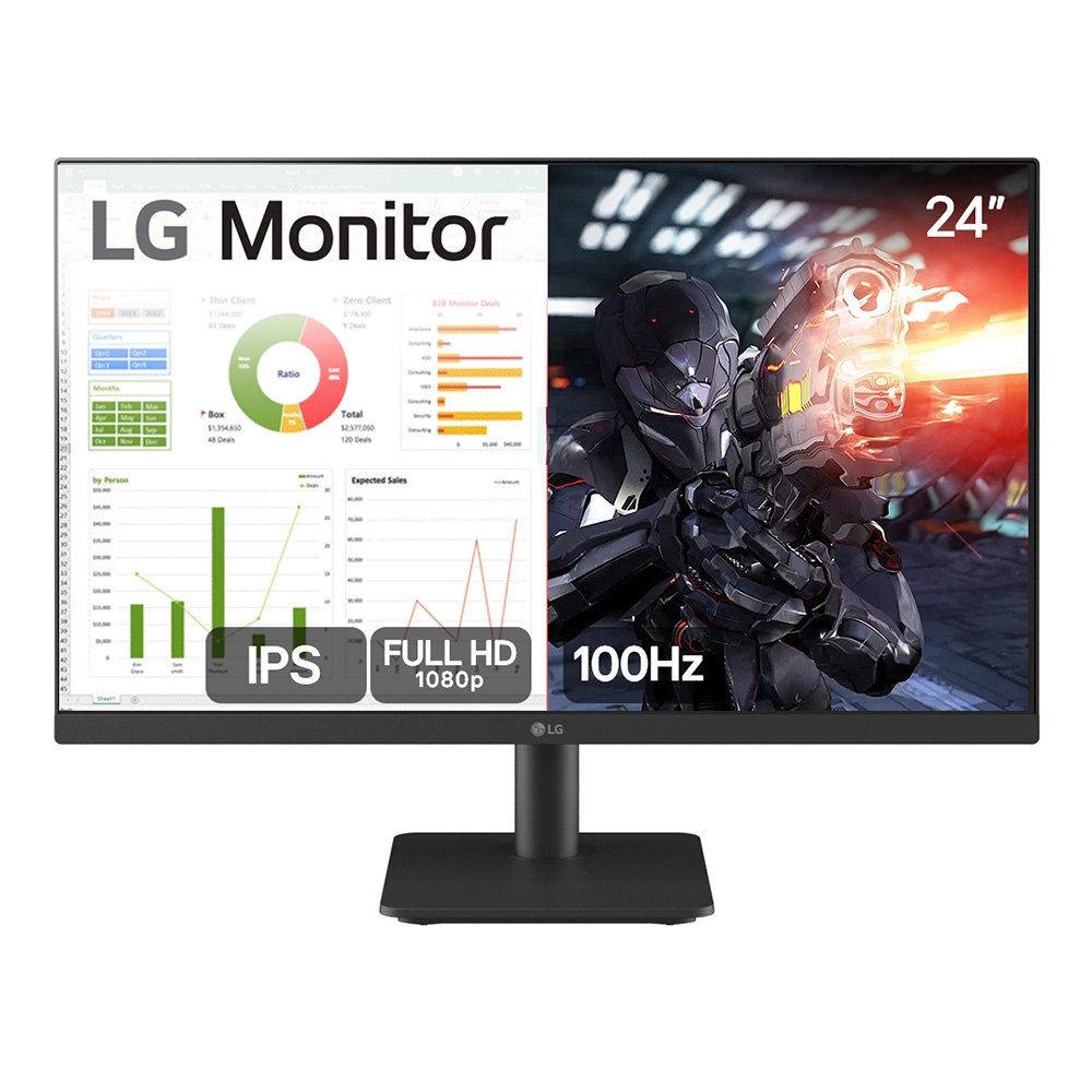 "Monitor LG 19,5"", HD, 75Hz, 2ms, VA, HDMI e VGA, Ajuste de Inclinação, Preto - 20MK400H-B" - view 2
