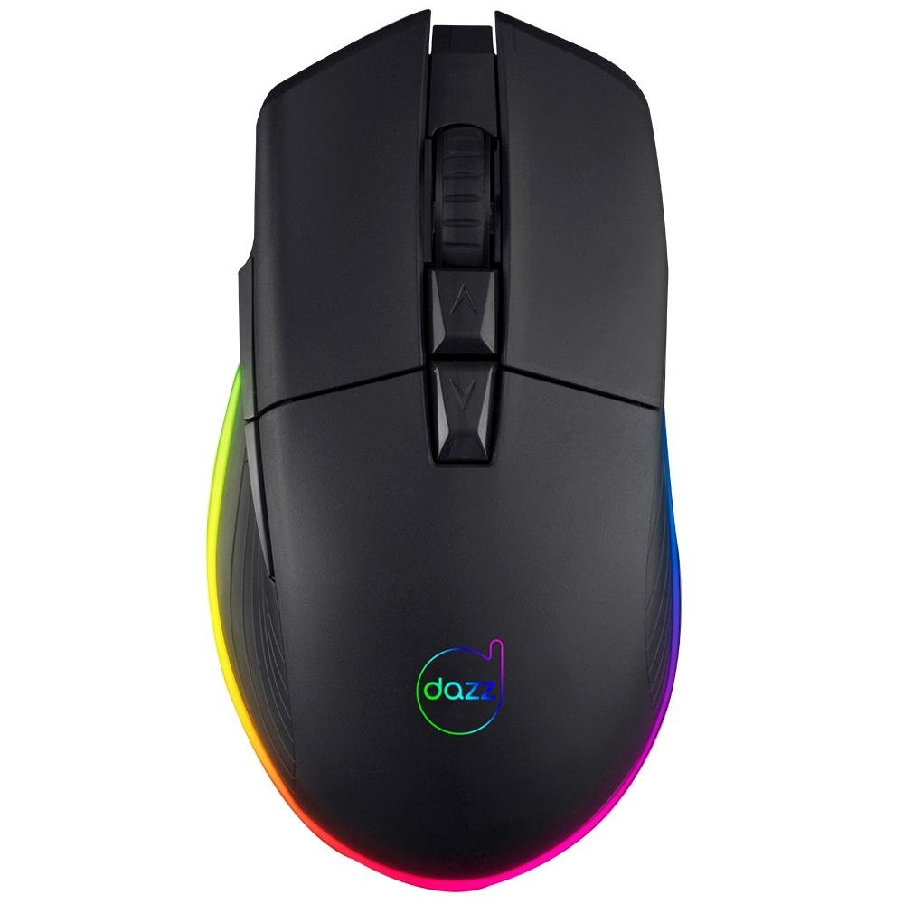 マウス Mouse Dazz USB Colossus 12.000DPI 8 Botões RGB Preto - Info Store