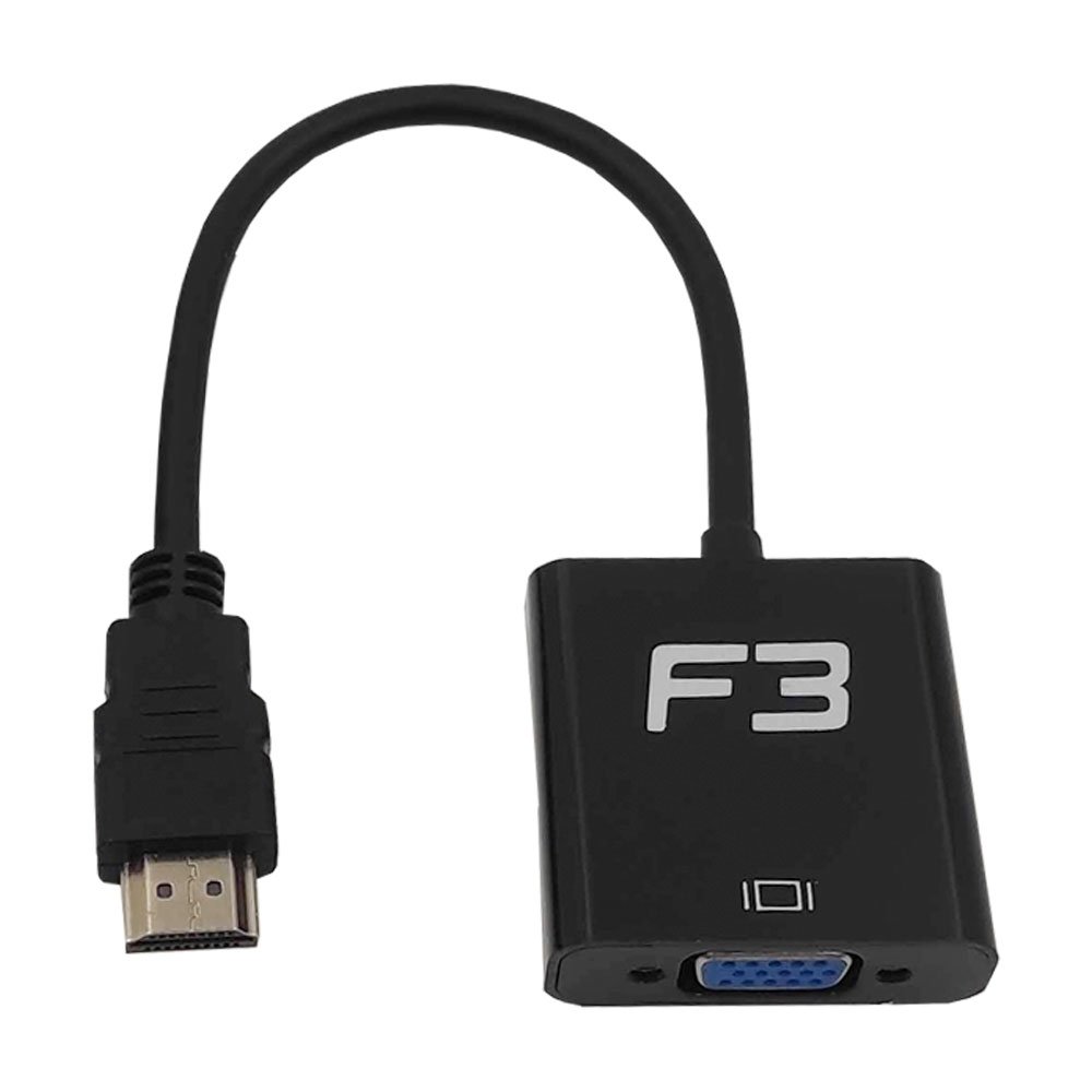 Cabo Adaptador Conversor HDMI para VGA F + Áudio F3 - JC- AD-HM/VGA - view 3