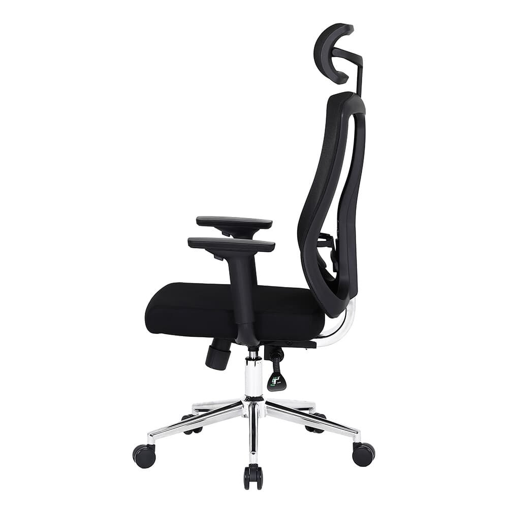 Cadeira de Escritório Ergonômica DT3 Maya, Até 120kg, Descanso de Braço 2D, Cilindro Classe 4, Preto - ( Balão.info)-4 - foto 7