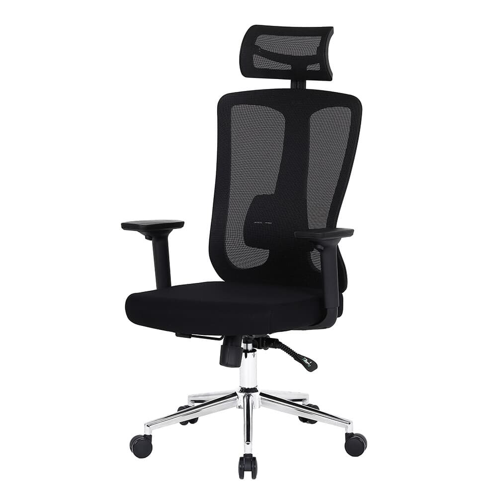 Cadeira de Escritório Ergonômica DT3 Maya, Até 120kg, Descanso de Braço 2D, Cilindro Classe 4, Preto - ( Balão.info)-4 - foto 8