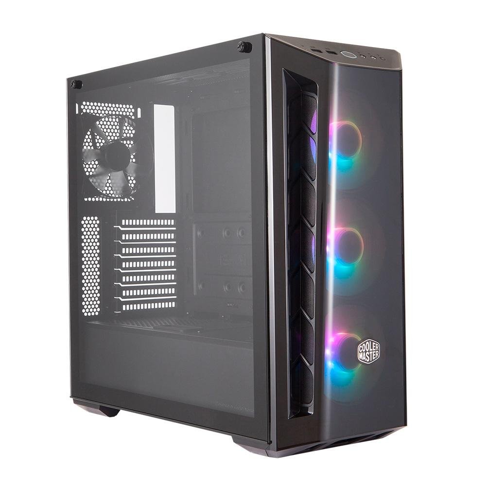 Imagem 2 de 7 do produto Gabinete Gamer Cooler Master MasterBox MB520, Mid Tower, ARGB, com FAN, Lateral em Vidro - MCB-B520-KGNN-RGA