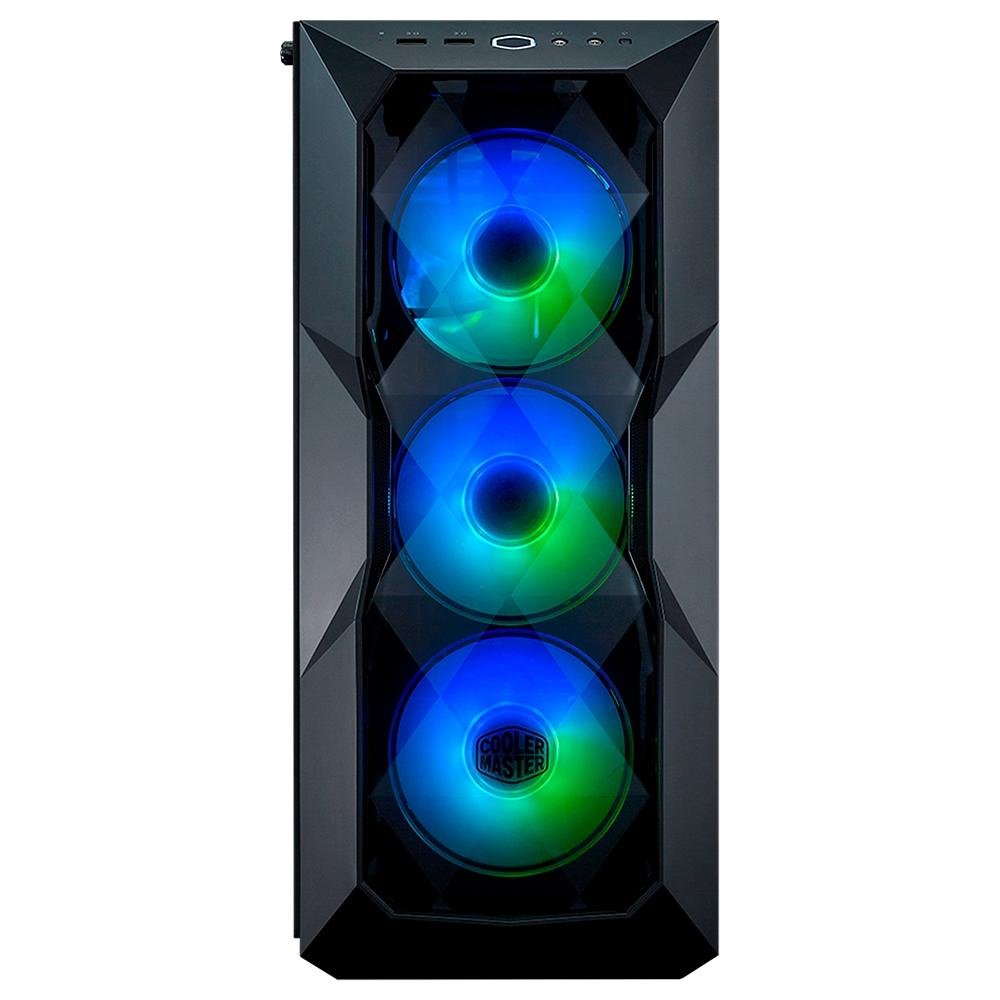 Gabinete Gamer Cooler Master MasterBox TD500 Crystal, Mid Tower, ARGB, com FAN, Lateral em Vidro - MCB-D500D-KGNN-SAU Gabinete Gamer Cooler Master MasterBox TD500 Crystal, Mid Tower, ARGB, com FAN, Lateral em Vidro - MCB-D500D-KGNN-SAU