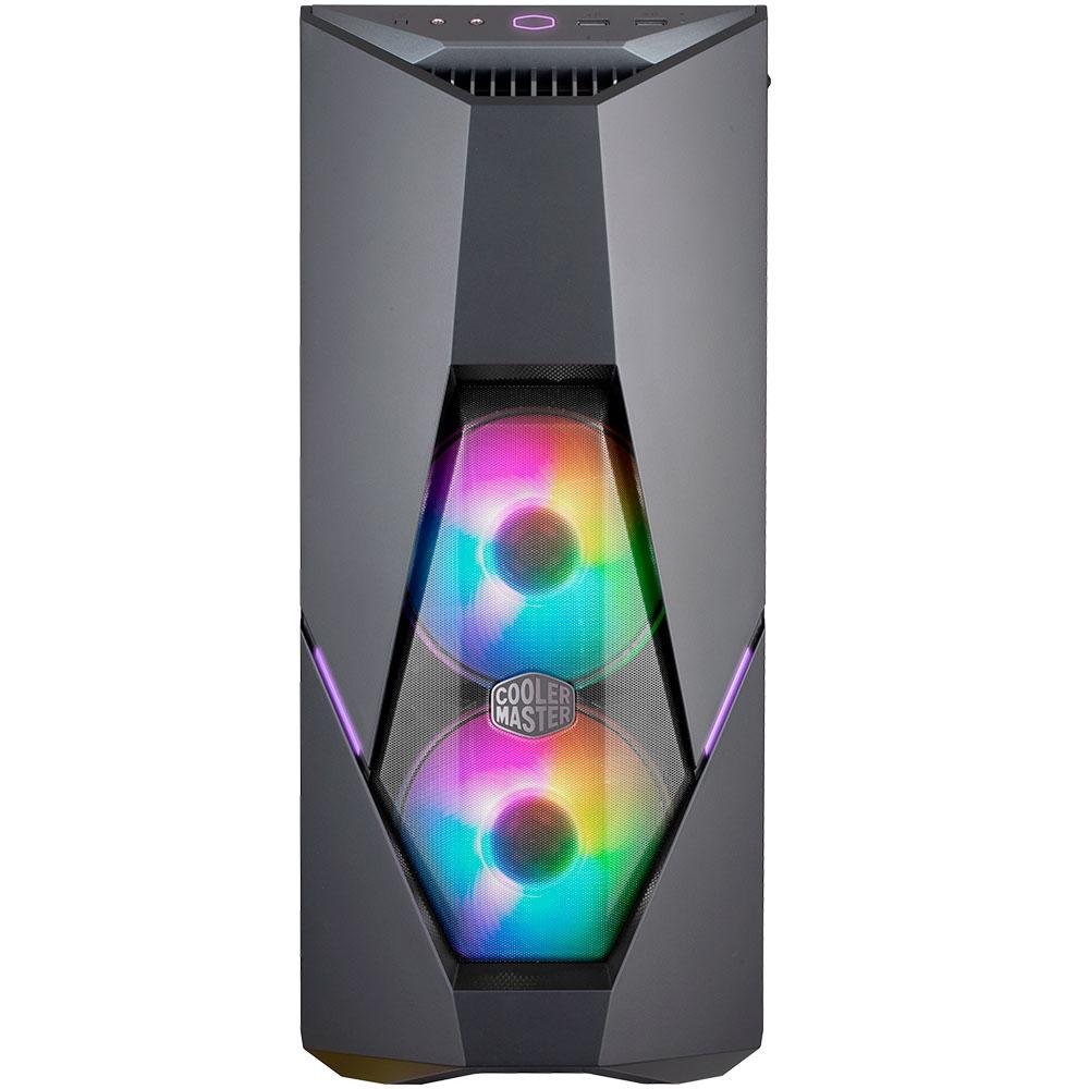 Gabinete Gamer Cooler Master MasterBox K500 ARGB, Mid Tower, ARGB, com FAN, Lateral em Vidro - MCB-K500D-KGNN-S02