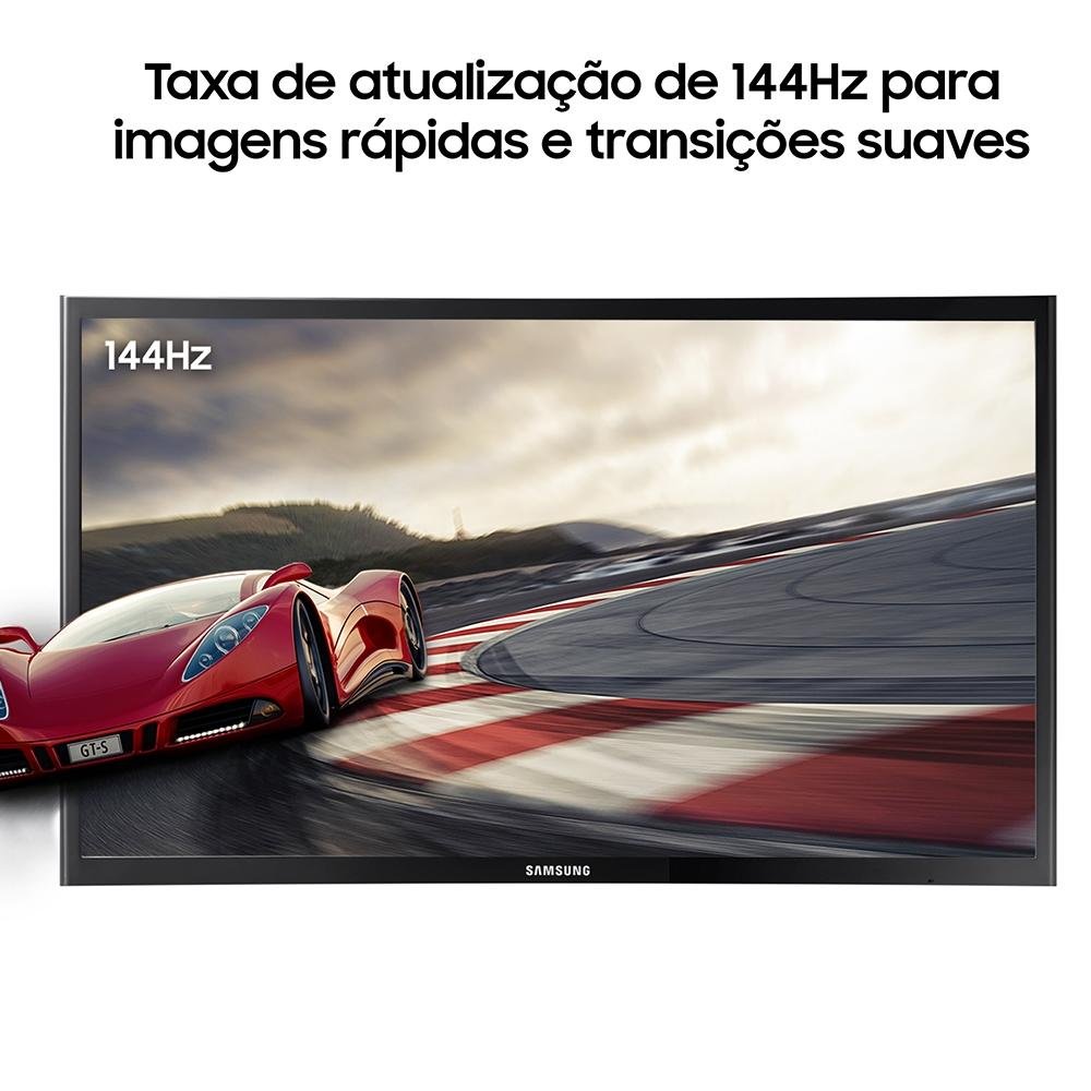Monitor Gamer Samsung Odyssey 23.5' LED, Curvo, 144 Hz, Full HD, FreeSync, HDMI/DisplayPort - LC24RG50FQLMZD