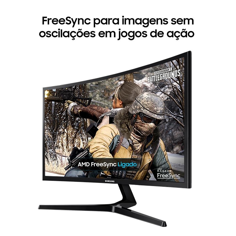 Monitor Gamer Samsung Odyssey 23.5' LED, Curvo, 144 Hz, Full HD, FreeSync, HDMI/DisplayPort - LC24RG50FQLMZD