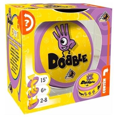 Dobble é um jogo de velocidade e observação no qual todos jogam ao mesmo tempo. Regras tão simples que podem ser aprendidas em 30 segundos e 5 modos d