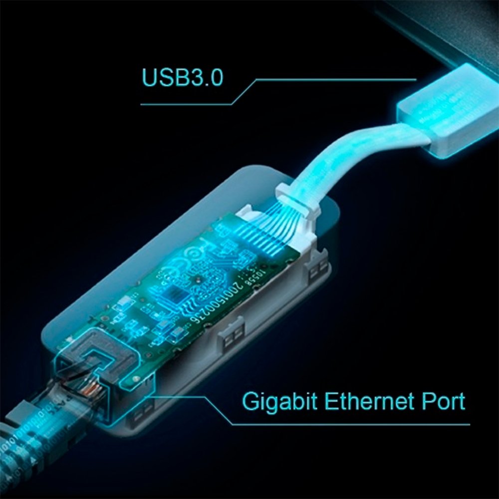Adaptador de Rede TP-Link, Ethernet Gigabit, USB 3.0, Branco - UE300 - view 5