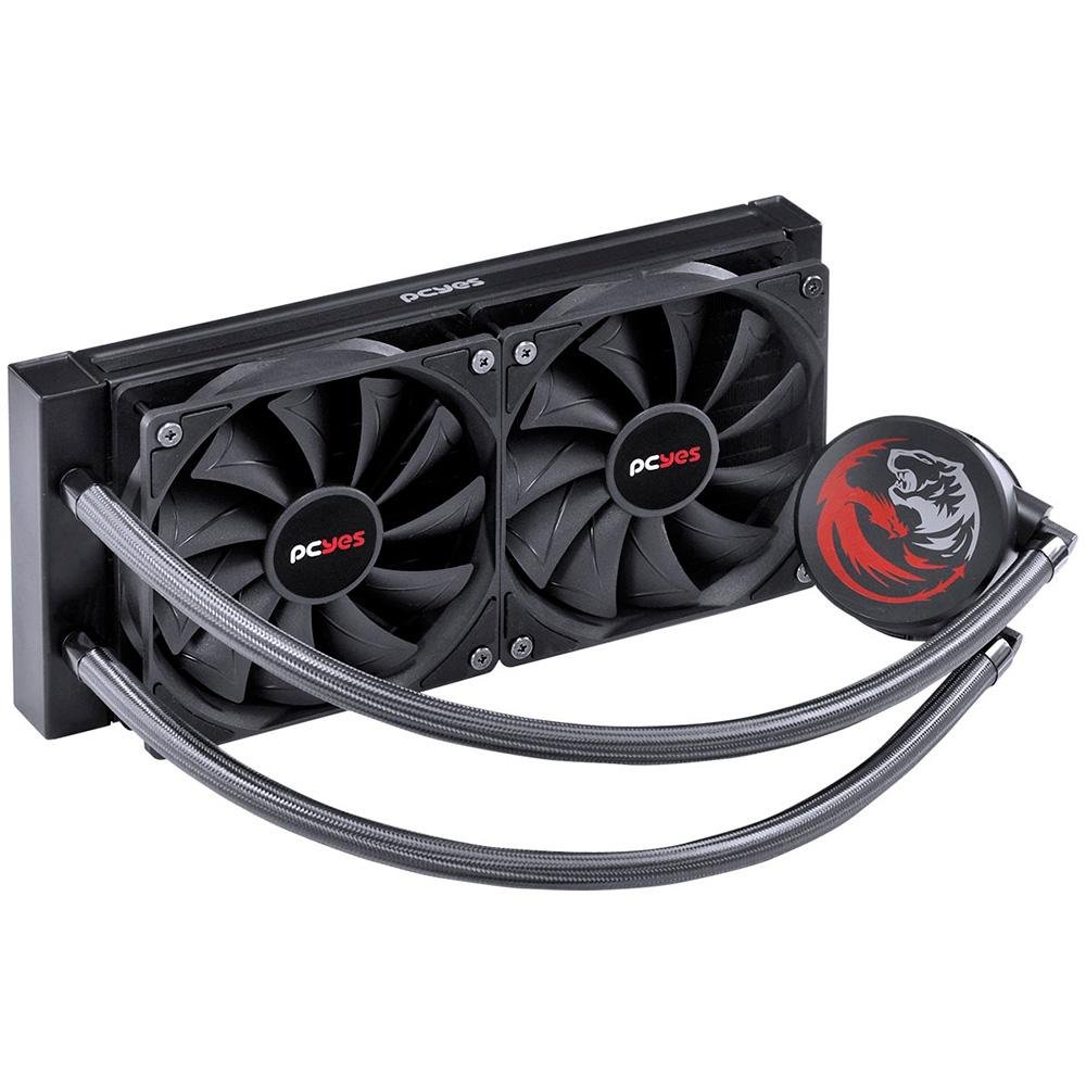 Imagem 2 de 11 do produto Water Cooler Pcyes Sangue Frio 2, 240mm, Preto  - PSF2240H40PTSL