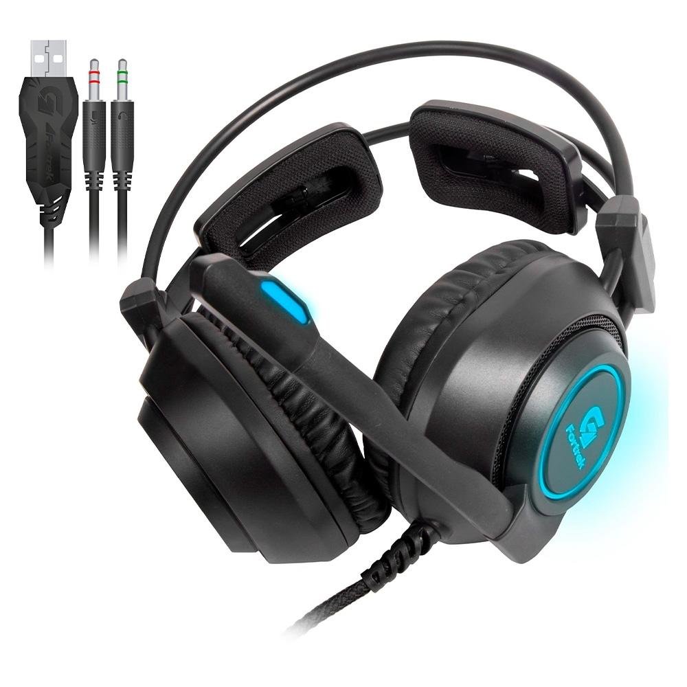 Imagem 2 de 8 do produto Headset Gamer Fortrek Vickers RGB, Drivers 50mm - 70556