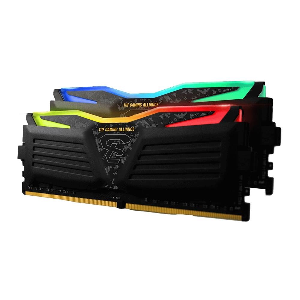 Memória RAM Geil Super Luce RGB SYNC TUF Gaming Alliance AMD Edition, 16GB (2x8GB), 3200MHz, DDR4, CL16 - GALTS416GB3200C16ADC Memória RAM Geil Super Luce RGB SYNC TUF Gaming Alliance AMD Edition, 16GB (2x8GB), 3200MHz, DDR4, CL16 - GALTS416GB3200C16ADC