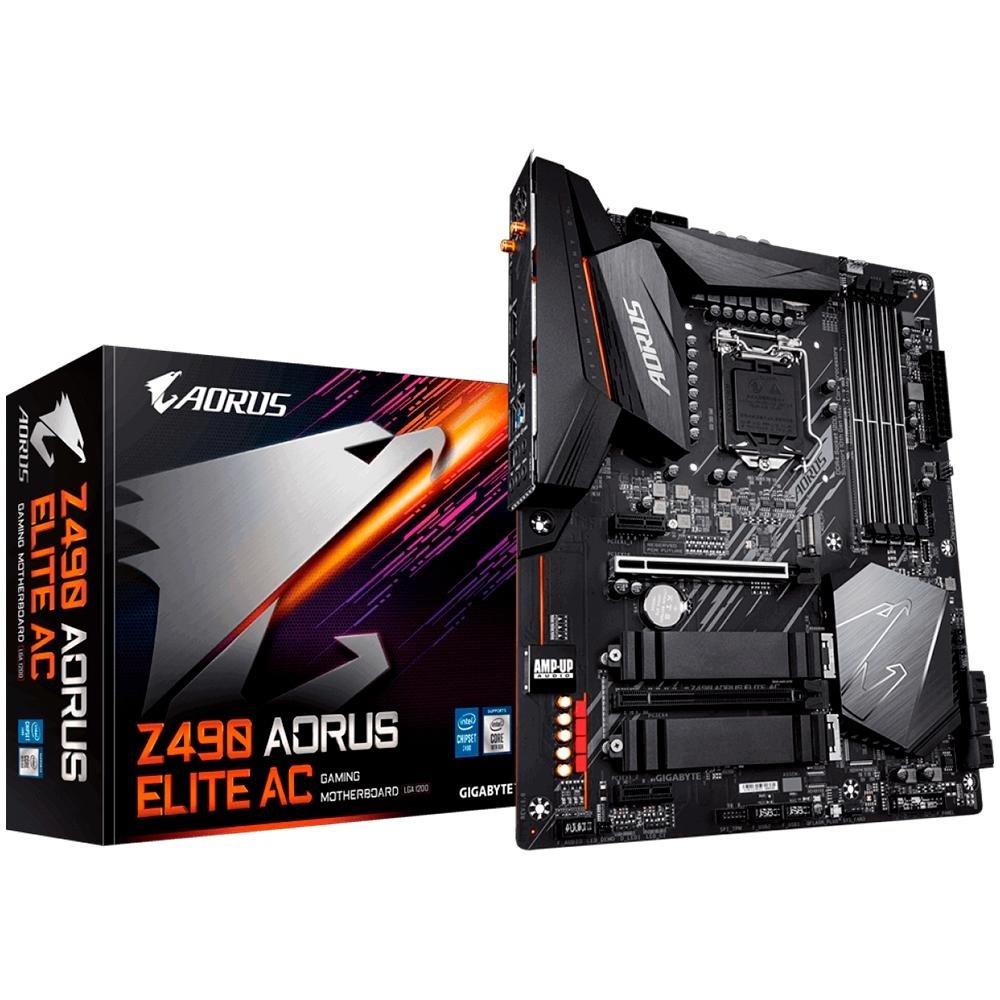 Placa Mãe Gigabyte Aorus Z490 Aorus Elite AC, Intel LGA 1200