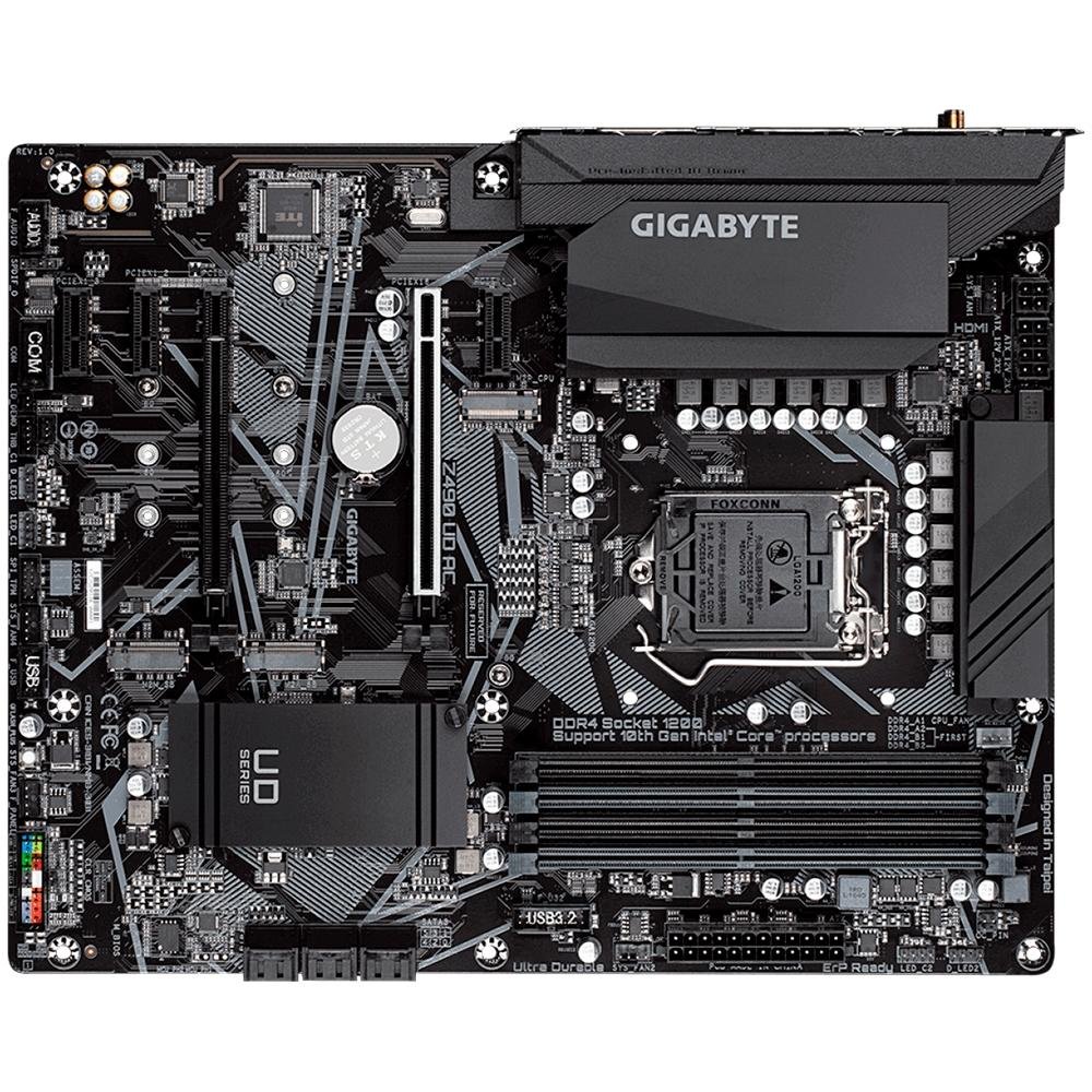 Placa Mãe Gigabyte Z490 UD AC, Intel LGA 1200, ATX, DDR4 | KaBuM!