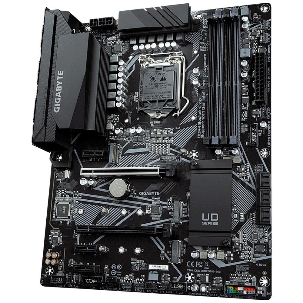 安定動作　GIGABYTE Z490 Wifi付UD AC LGA1200 Placa Mãe Gigabyte Z490 UD AC, Intel LGA 1200, ATX, DDR4 | KaBuM!