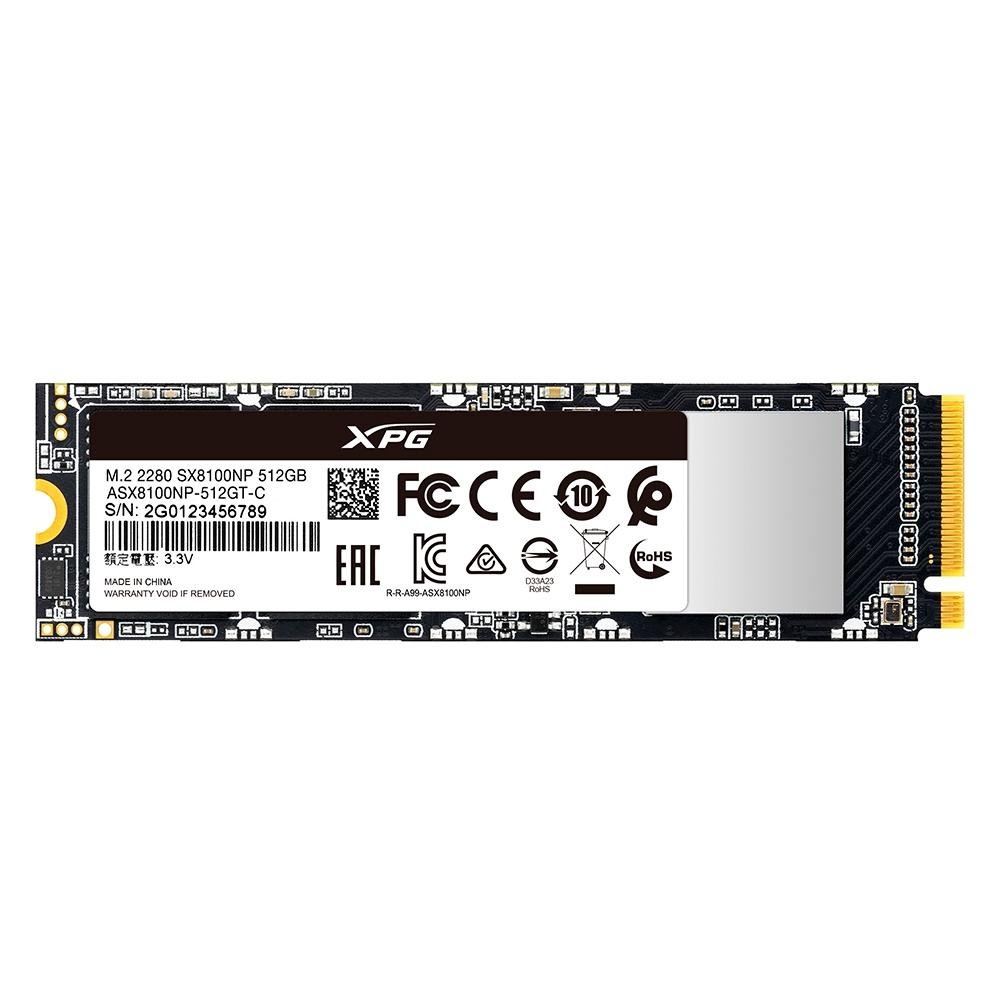 SSD M2 XPG SX8100, 512 GB, Gen 3x4 | KaBuM!