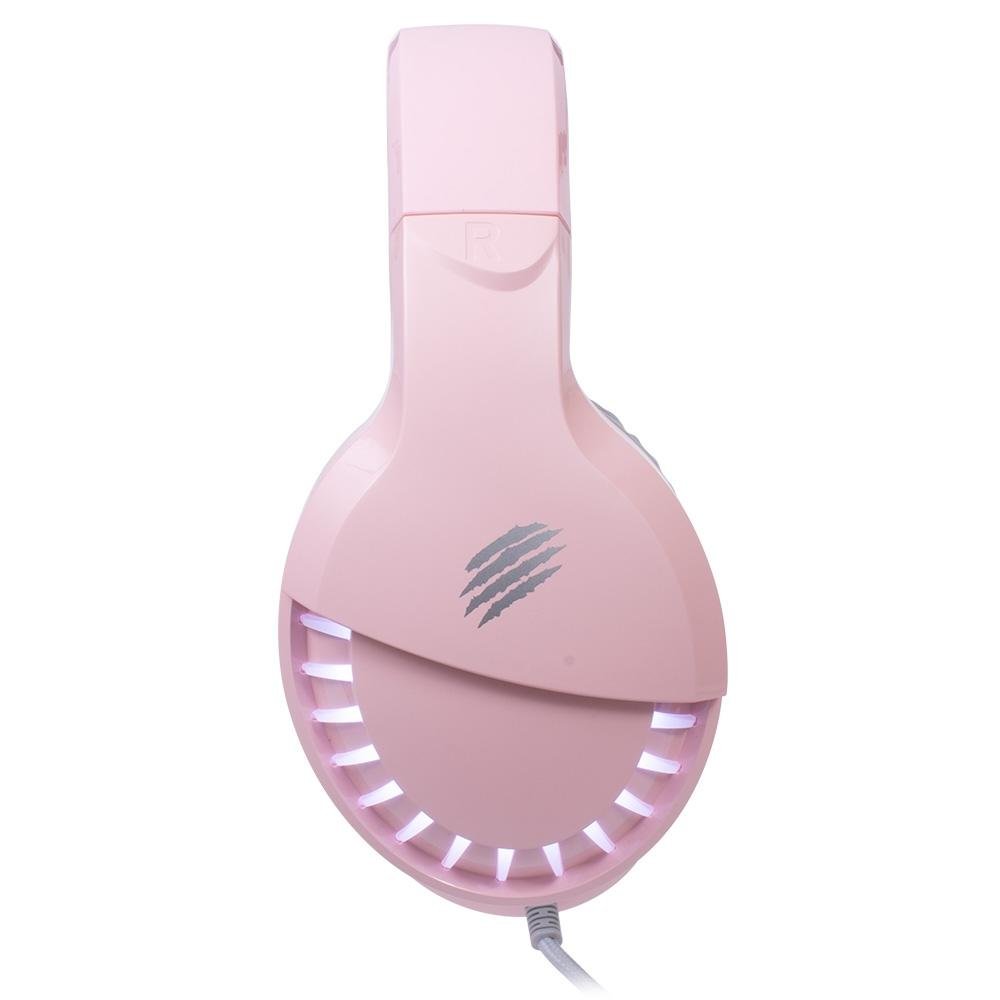 Headset Gamer OEX Game Pink Fox, LED, 7 
