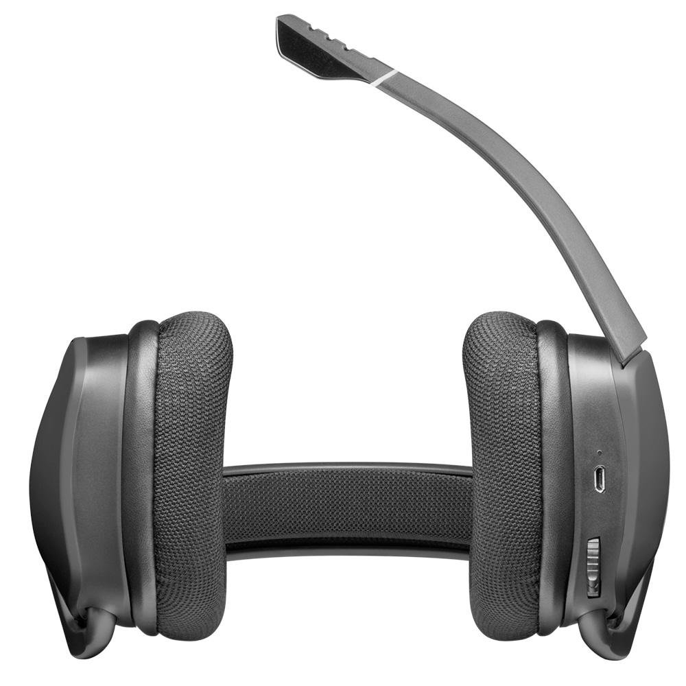 Headset Gamer Sem Fio Corsair Void Elite Wireless, RGB, Surround 7.1, Drivers 50mm, Carbono - CA-9011201-NA - view 6