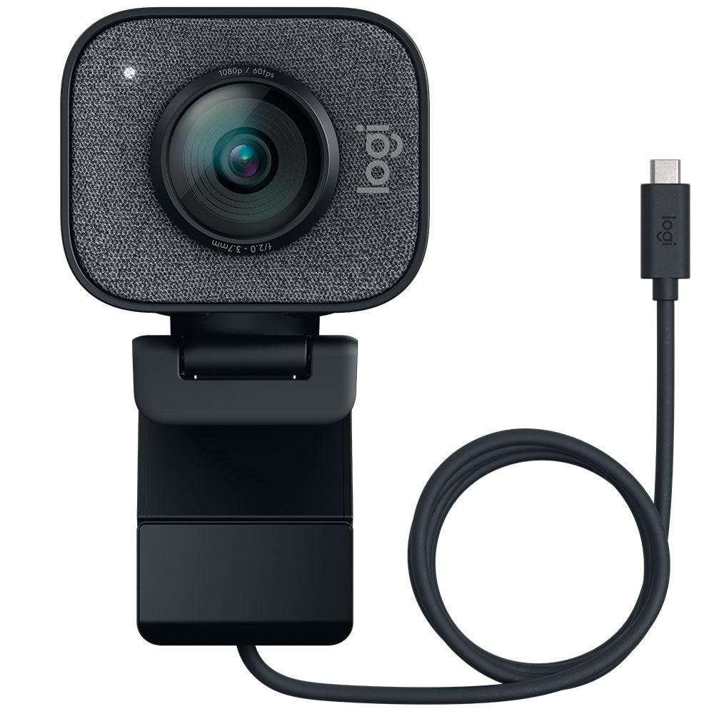 Webcam Full HD Logitech StreamCam Plus com Microfone, Conexão USB-C e Tripé Incluso, Compatível Logitech Capture - 960-001280 Webcam Full HD Logitech StreamCam Plus com Microfone, Conexão USB-C e Tripé Incluso, Compatível Logitech Capture - 960-001280
