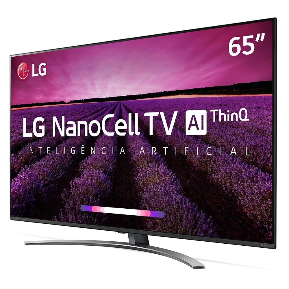 Imagem 5 de 9 do produto Smart TV LG 65 Polegadas LED UHD 4K NanoCell, 4 HDMI, 2 USB, Wi-Fi, Conversor Digital, ThinQ AI, HDR - 65SM8100